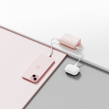 Ekstern batteri Cuktech CP13, 10000mAh, 30W, QC + PD, 1 x USB-A - 1 x USB-C, Rosa CUK0PB100DPK
