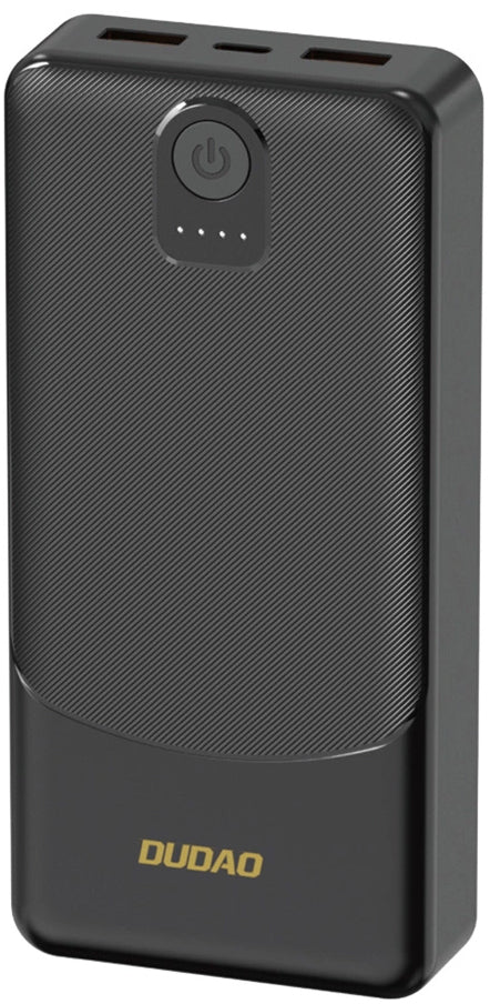 Ekstern Batteri Dudao K10, 10000mAh, 12W, 2 x USB-A, Svart