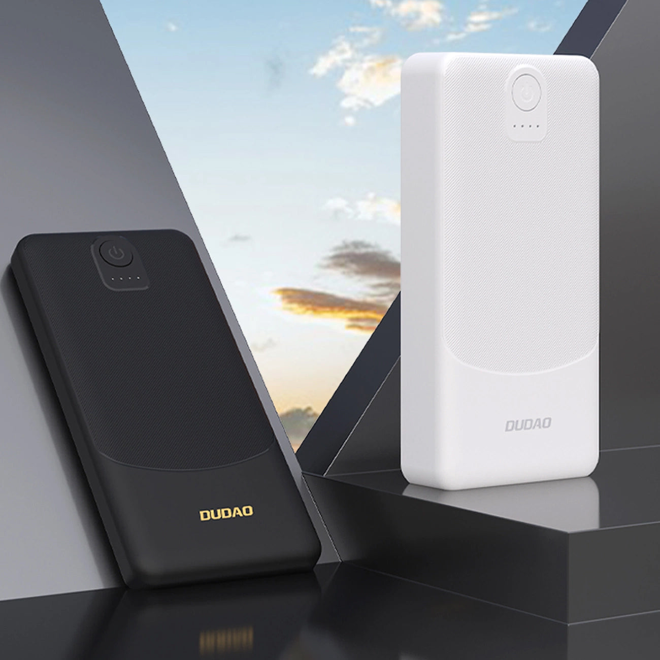 Ekstern Batteri Dudao K10, 10000mAh, 12W, 2 x USB-A, Svart