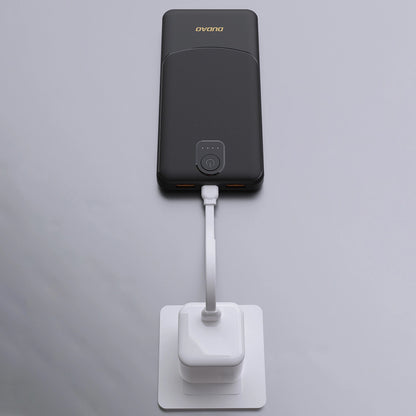 Ekstern Batteri Dudao K10, 10000mAh, 12W, 2 x USB-A, Svart