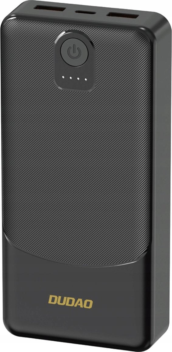 Ekstern Batteri Dudao K10Pro, 20000mAh, 12W, 2 x USB-A, Svart