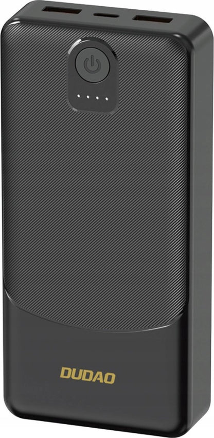 Ekstern Batteri Dudao K10Pro, 20000mAh, 12W, 2 x USB-A, Svart