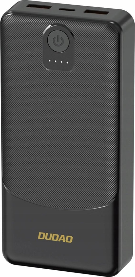 Ekstern Batteri Dudao K10Pro, 20000mAh, 12W, 2 x USB-A, Svart