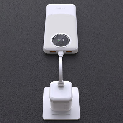 Ekstern batteri Dudao K12, 10000mAh, 22.5W, QC + PD, 1 x USB-C - 2 x USB-A, Svart