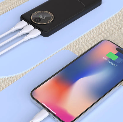 Ekstern Batteri Dudao K12Pro, 20000mAh, 22.5W, QC + PD, 1 x USB-C - 2 x USB-A, Svart