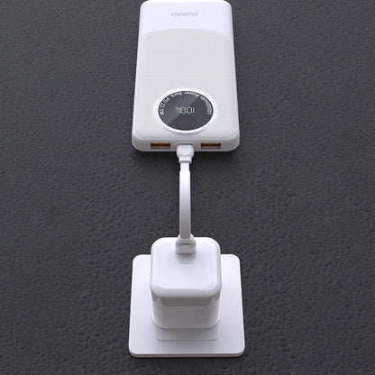 Ekstern Batteri Dudao K12Pro, 20000mAh, 22.5W, QC + PD, 1 x USB-C - 2 x USB-A, Hvit
