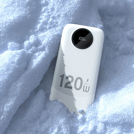 Ekstern Batteri Dudao K13, 10000mAh, 120W, QC + PD, 1 x Lightning - 1 x USB-A - 2 x USB-C, Hvit