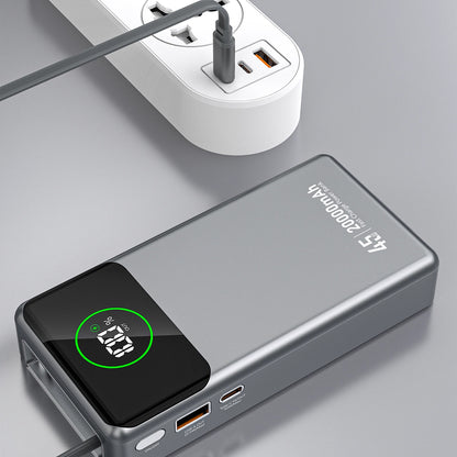 Ekstern batteri Dudao K31 Pro, 20000mAh, 45W, QC + PD, 1 x USB-A - 2 x USB-C, Grå