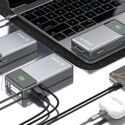 Ekstern batteri Dudao K31 Pro, 20000mAh, 45W, QC + PD, 1 x USB-A - 2 x USB-C, Grå