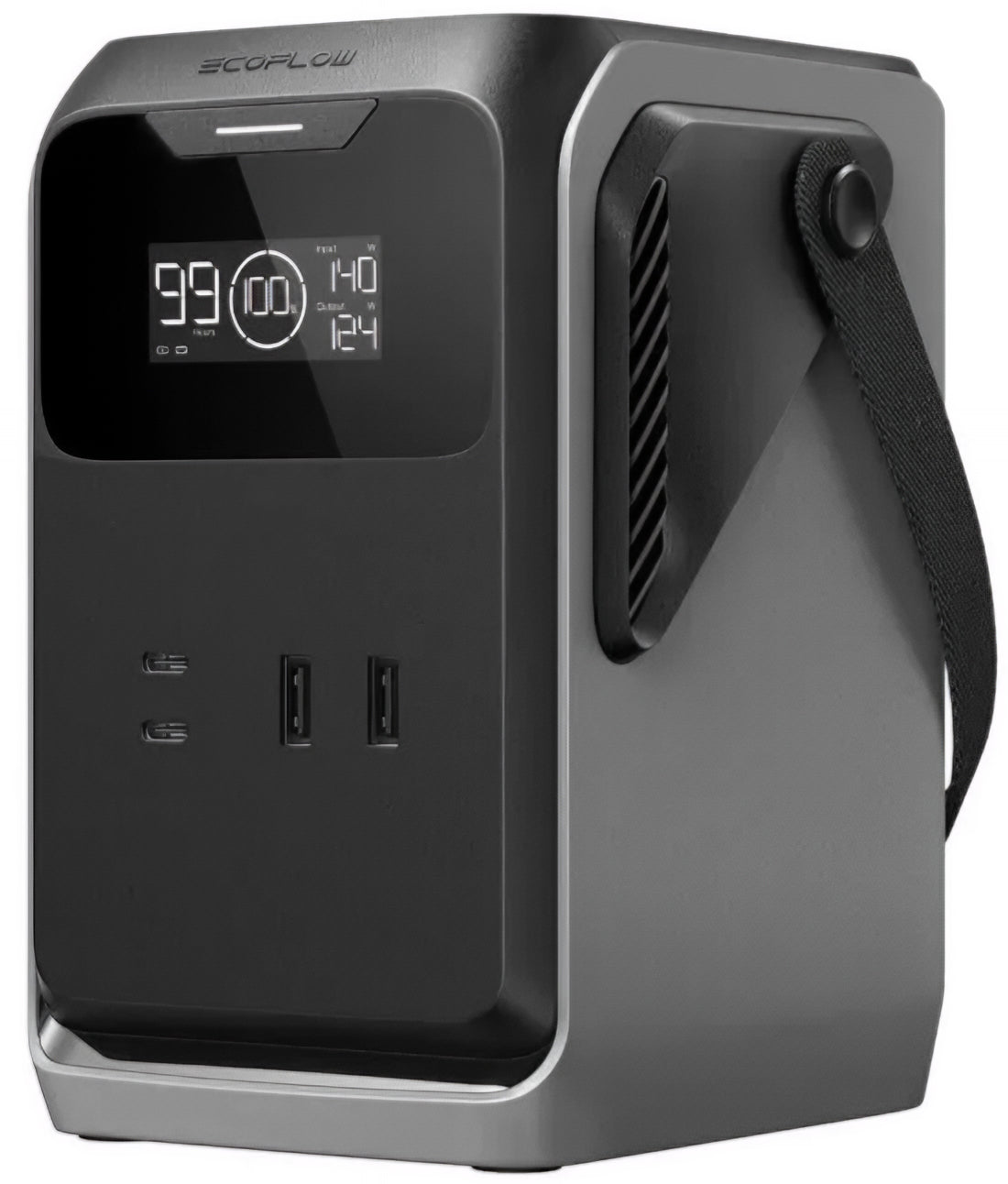 Ekstern batteri EcoFlow Trail 200, 60000mAh, 220W, PD, 2 x USB-A - 2 x USB-C, Svart EF-TRAIL200-N