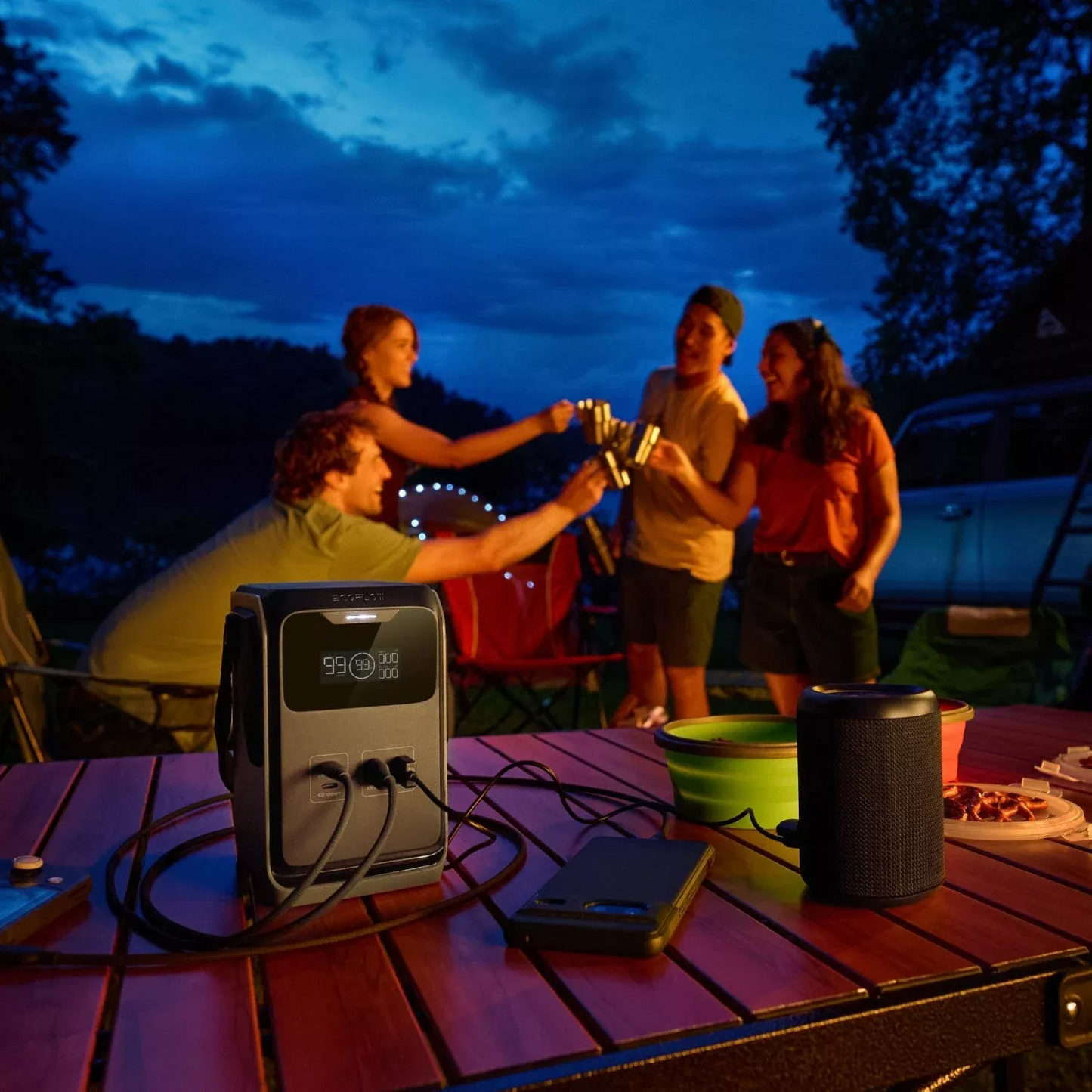 Ekstern batteri EcoFlow Trail 200, 60000mAh, 220W, PD, 2 x USB-A - 2 x USB-C, Svart EF-TRAIL200-N