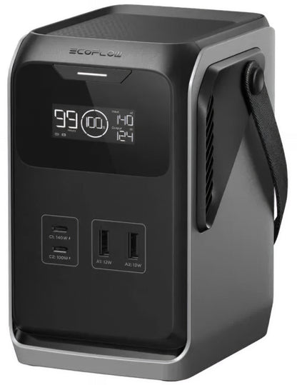 Ekstern batteri EcoFlow Trail 200, 60000mAh, 220W, PD, 2 x USB-A - 2 x USB-C, Svart EF-TRAIL200-N