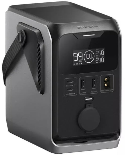 Baterie Externa EcoFlow Trail 300, 90000mAh, 300W, PD, 1 x Extensie Bricheta - 2 x USB-A - 2 x USB-C, Neagra EF-TRAIL300-N