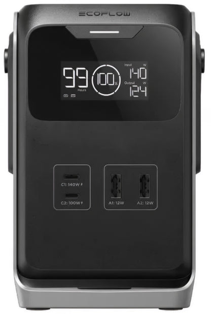 Ekstern batteri EcoFlow Trail 200, 60000mAh, 220W, PD, 2 x USB-A - 2 x USB-C, Svart EF-TRAIL200-N