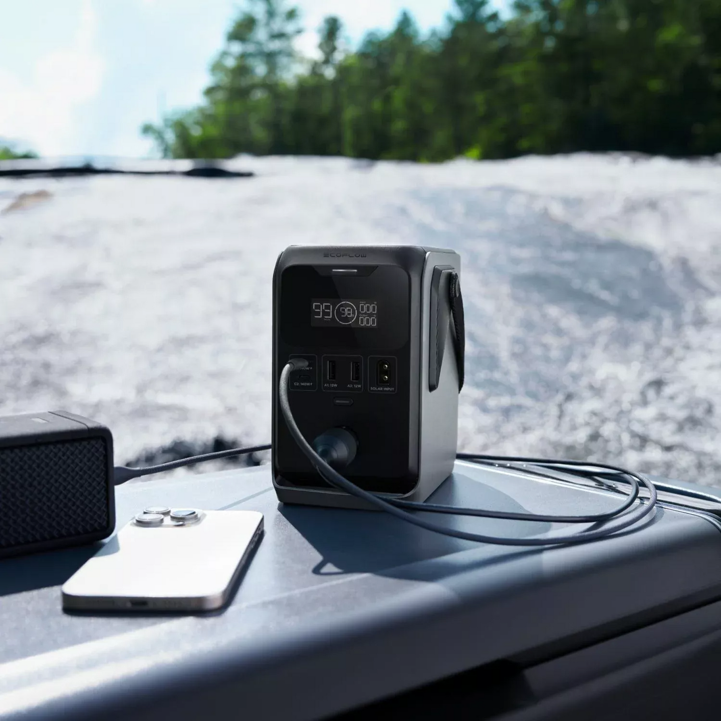 Ekstern batteri EcoFlow Trail 200, 60000mAh, 220W, PD, 2 x USB-A - 2 x USB-C, Svart EF-TRAIL200-N