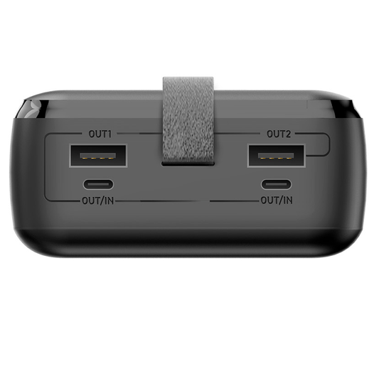 Ekstern batteri Forever TB-400, 20000mAh, 65W, QC + PD, 2 x USB-A - 2 x USB-C, Svart