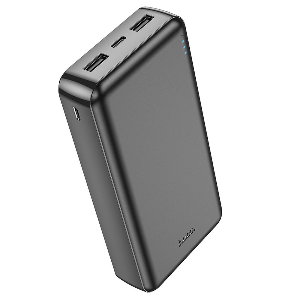 Ekstern batteri HOCO J100A, 20000mAh, 10W, 2 x USB-A, Svart