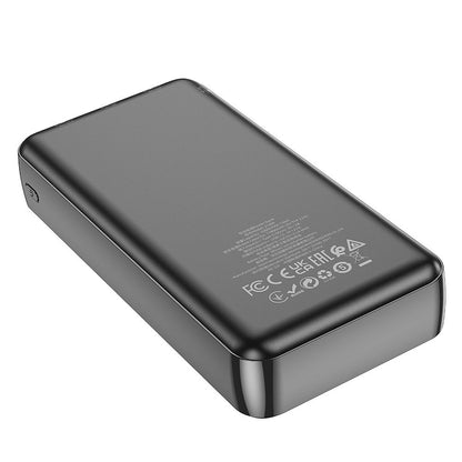 Ekstern batteri HOCO J100A, 20000mAh, 10W, 2 x USB-A, Svart