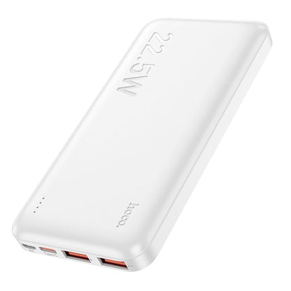 Ekstern batteri HOCO J101, 10000mAh, 22.5W, QC + PD, 1 x USB-C - 2 x USB-A, Hvit