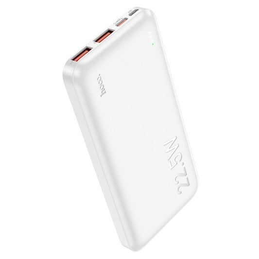 Ekstern batteri HOCO J101, 10000mAh, 22.5W, QC + PD, 1 x USB-C - 2 x USB-A, Hvit