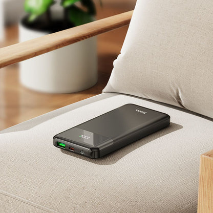 Ekstern batteri HOCO J102, 10000mAh, 20W, QC + PD, 1 x USB-A - 1 x USB-C, Svart