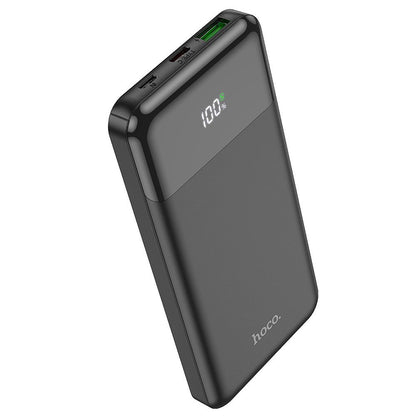 Ekstern batteri HOCO J102, 10000mAh, 20W, QC + PD, 1 x USB-A - 1 x USB-C, Svart