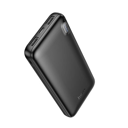 Ekstern batteri HOCO J128, 10000mAh, 10W, 2 x USB-A, Svart