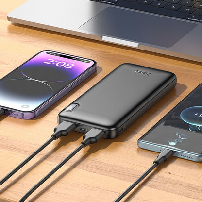 Ekstern batteri HOCO J128, 10000mAh, 10W, 2 x USB-A, Svart