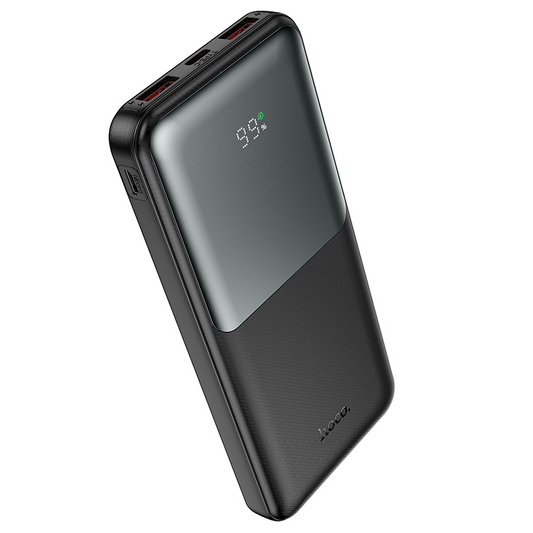HOCO J136 powerbank, 10 000 mAh, 22,5 W, QC + PD, 1 x USB-C – 2 x USB-A, svart