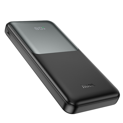 HOCO J136 powerbank, 10 000 mAh, 22,5 W, QC + PD, 1 x USB-C – 2 x USB-A, svart