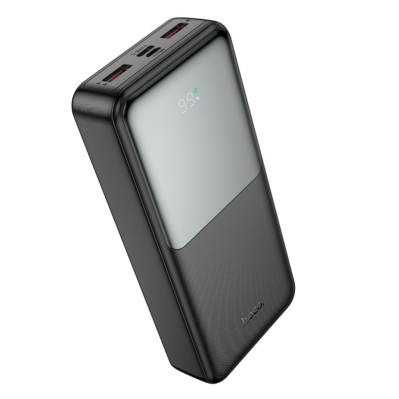 Ekstern batteri HOCO J136A, 20000mAh, 22,5W, QC + PD, 1 x USB-C - 2 x USB-A, Svart