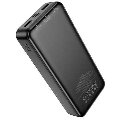 Ekstern batteri HOCO J136A, 20000mAh, 22,5W, QC + PD, 1 x USB-C - 2 x USB-A, Svart
