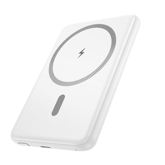 Trådløs Ekstern Batteri HOCO J140A, 5000mAh, 20W, PD + QI, 1 x USB-C, Hvit