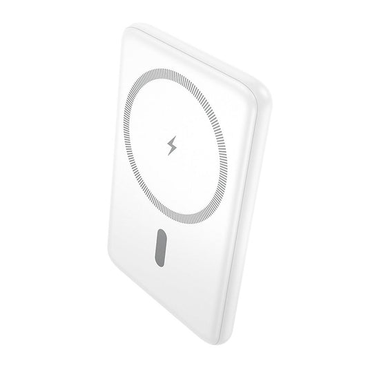 Trådløs Ekstern Batteri HOCO J140A, 5000mAh, 20W, PD + QI, 1 x USB-C, Hvit