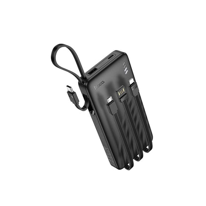Ekstern batteri HOCO J146, 10000mAh, 10W, 1 x Lightning - 1 x microUSB - 1 x USB-A - 1 x USB-C, Svart