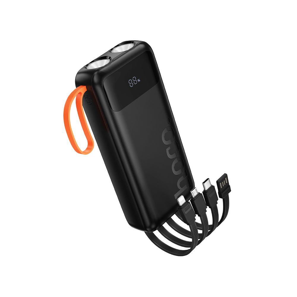Ekstern batteri HOCO J151A, 20000mAh, 10W, 1 x Lightning - 1 x microUSB - 1 x USB-A - 1 x USB-C, Svart