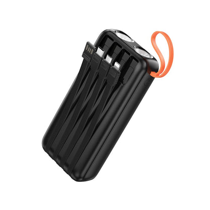 Ekstern batteri HOCO J151A, 20000mAh, 10W, 1 x Lightning - 1 x microUSB - 1 x USB-A - 1 x USB-C, Svart