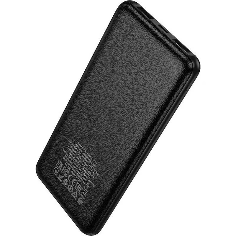 Ekstern batteri HOCO J153 Stability, 10000mAh, 10W, 2 x USB-A, Svart