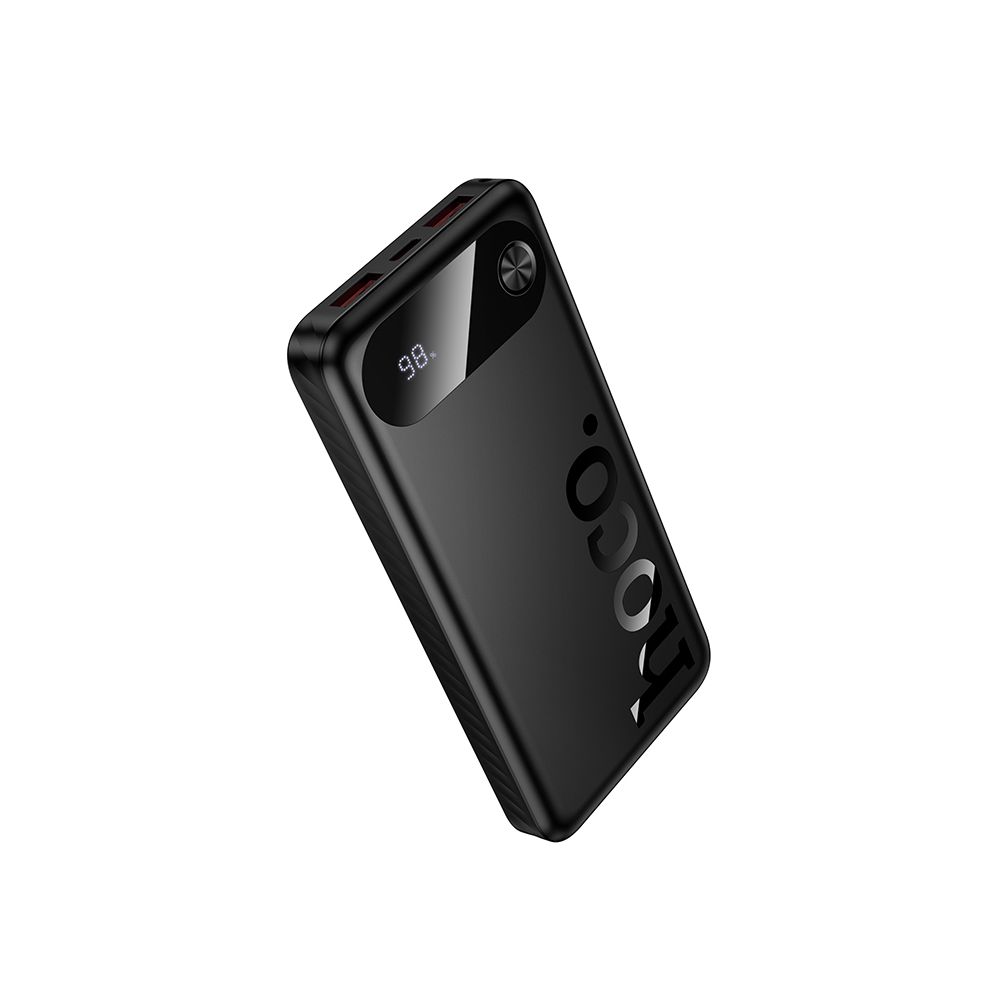 Ekstern batteri HOCO J154, 10000mAh, 22,5W, QC + PD, 1 x USB-C - 2 x USB-A, Svart