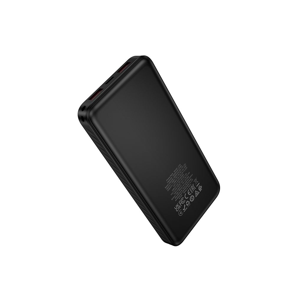 Ekstern batteri HOCO J154, 10000mAh, 22,5W, QC + PD, 1 x USB-C - 2 x USB-A, Svart