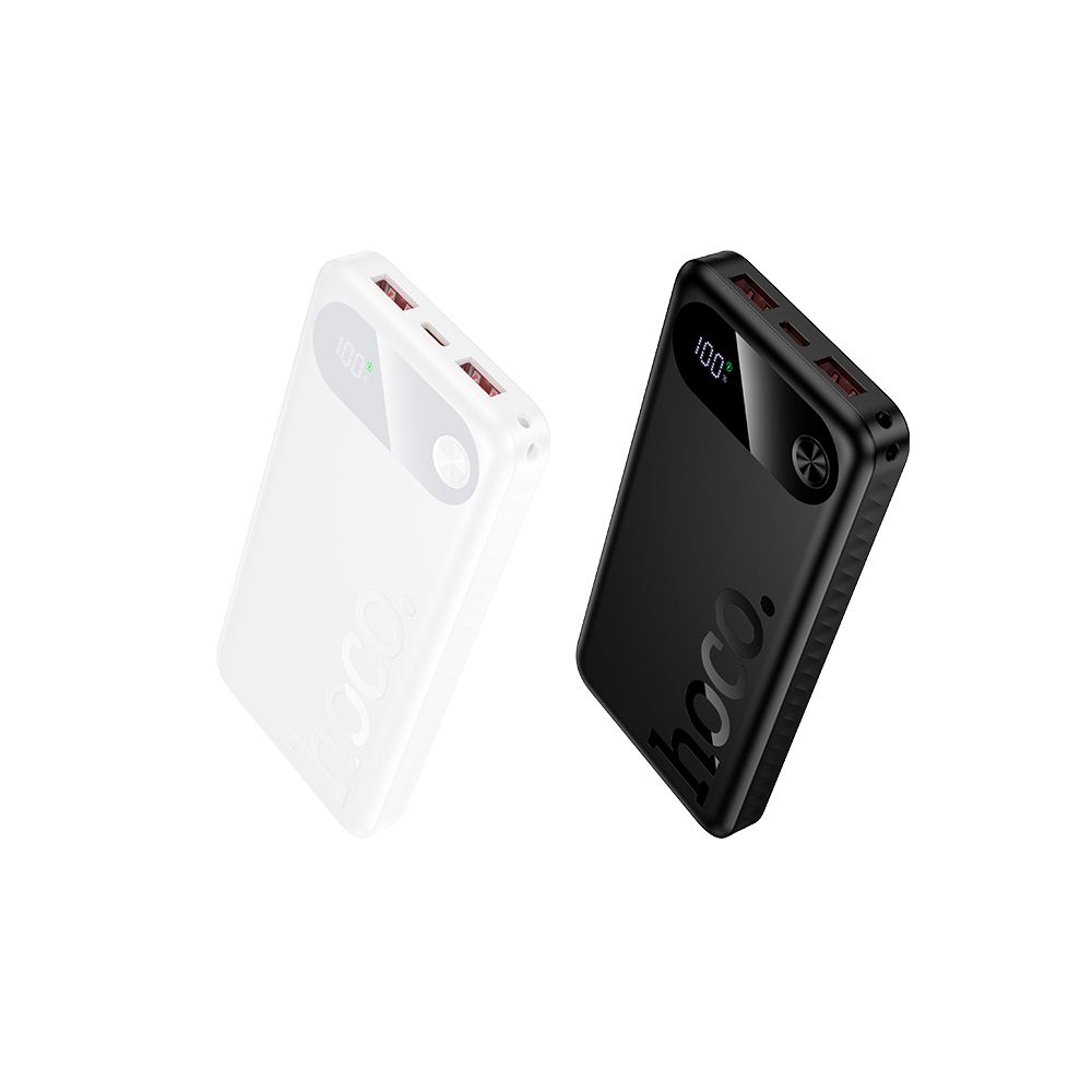 Ekstern batteri HOCO J154, 10000mAh, 22,5W, QC + PD, 1 x USB-C - 2 x USB-A, Svart