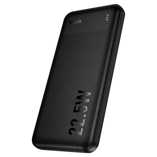 HOCO J159 Essence powerbank, 10000 mAh, 22,5 W, QC + PD, 1 x USB-C – 2 x USB-A, svart