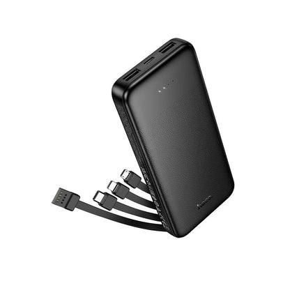 Ekstern batteri HOCO J163, 10000mAh, 10W, 1 x Lightning - 1 x microUSB - 2 x USB-A - 1 x USB-C, Svart
