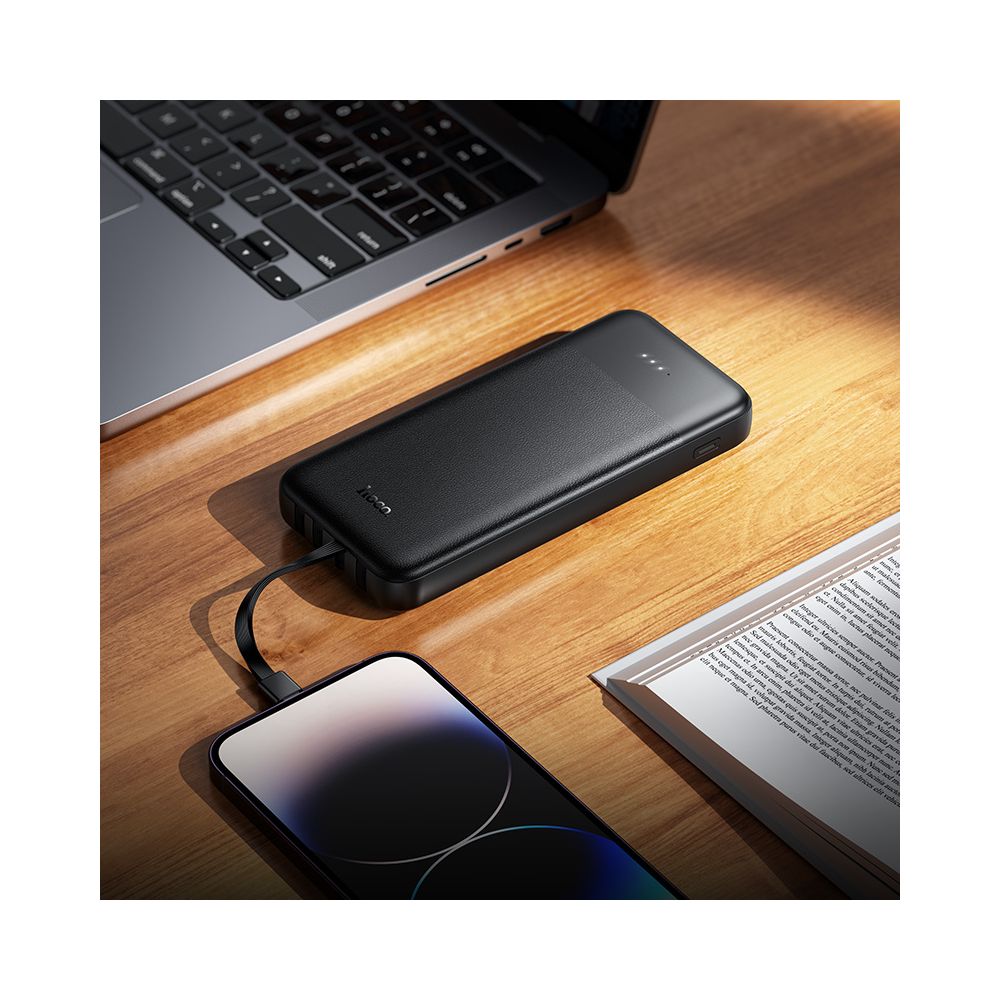 Ekstern batteri HOCO J163, 10000mAh, 10W, 1 x Lightning - 1 x microUSB - 2 x USB-A - 1 x USB-C, Svart