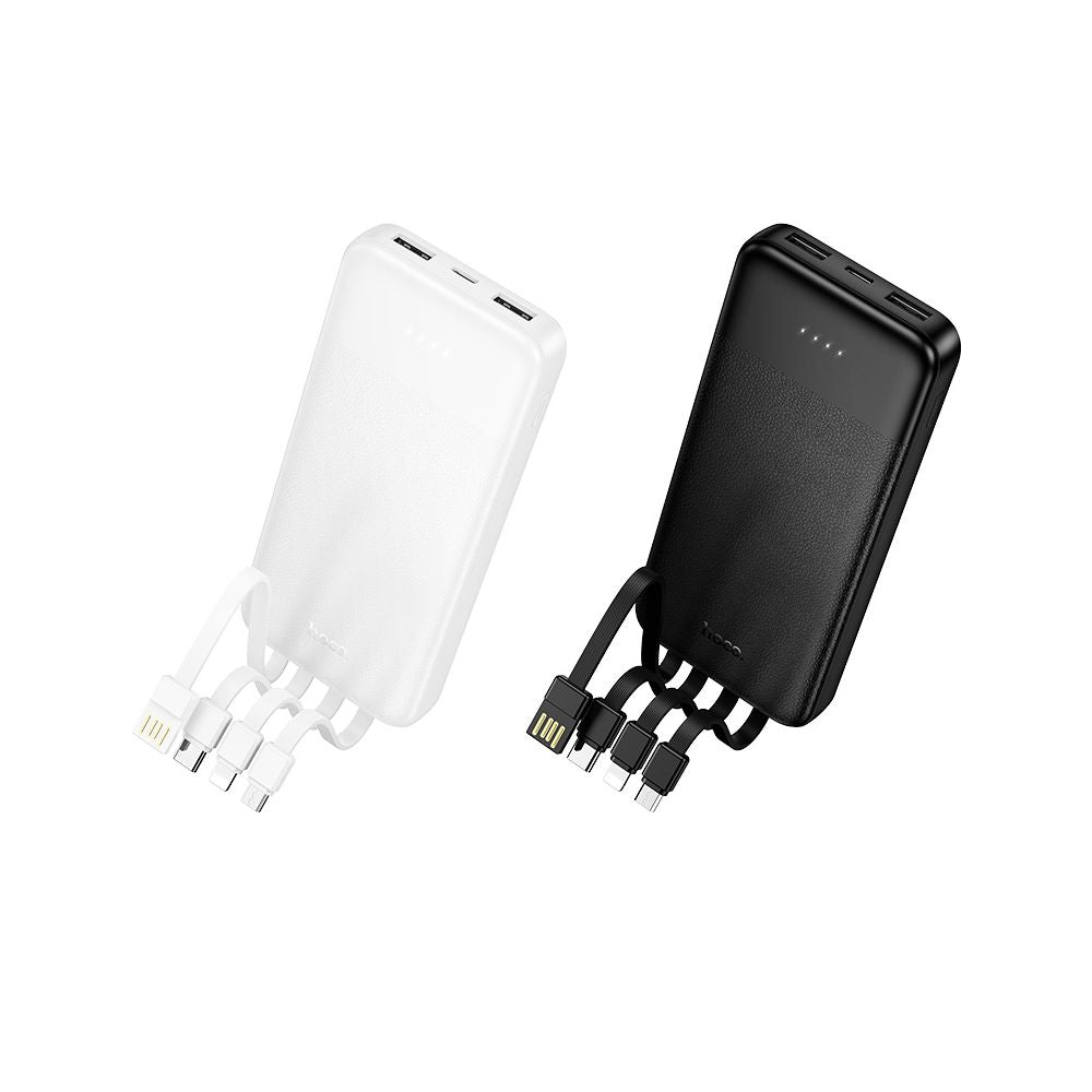 Ekstern batteri HOCO J163, 10000mAh, 10W, 1 x Lightning - 1 x microUSB - 2 x USB-A - 1 x USB-C, Svart