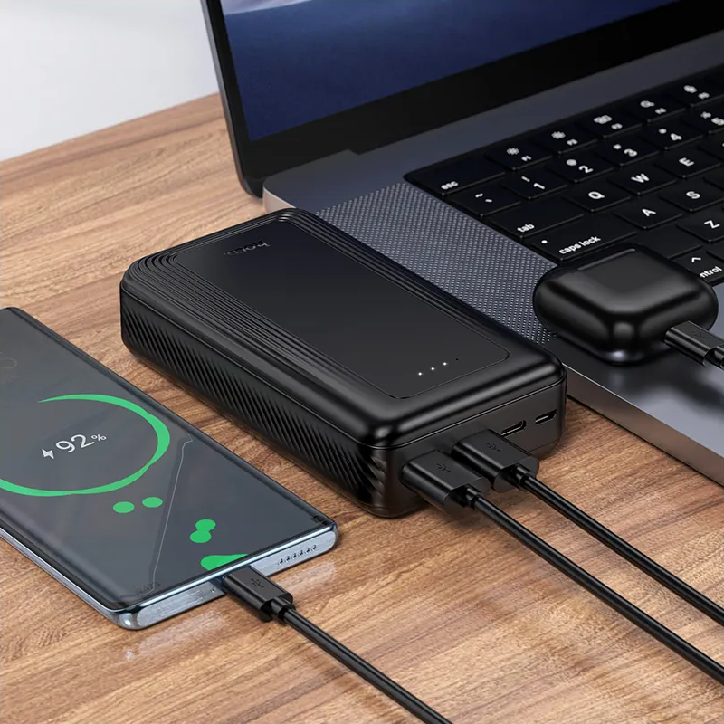 Ekstern batteri HOCO J165A, 20000mAh, 10W, 2 x USB-A, Svart
