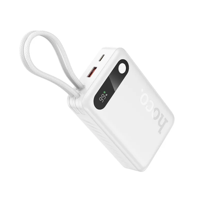 Ekstern batteri HOCO J171A, 20000mAh, 22,5W, QC + PD, 1 x Lightning - 1 x USB-A - 2 x USB-C, Hvit