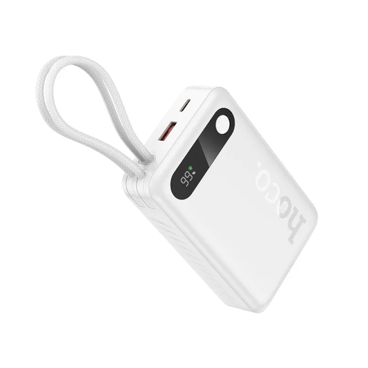 Ekstern batteri HOCO J171A, 20000mAh, 22,5W, QC + PD, 1 x Lightning - 1 x USB-A - 2 x USB-C, Hvit