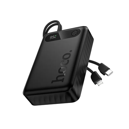 Ekstern batteri HOCO J171A, 20000mAh, 22,5W, QC + PD, 1 x Lightning - 1 x USB-A - 2 x USB-C, svart