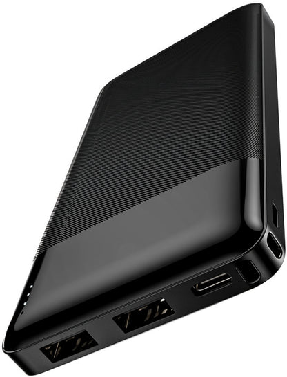 Ekstern batteri HOCO J72, 10000mAh, 10W, 2 x USB-A, Svart